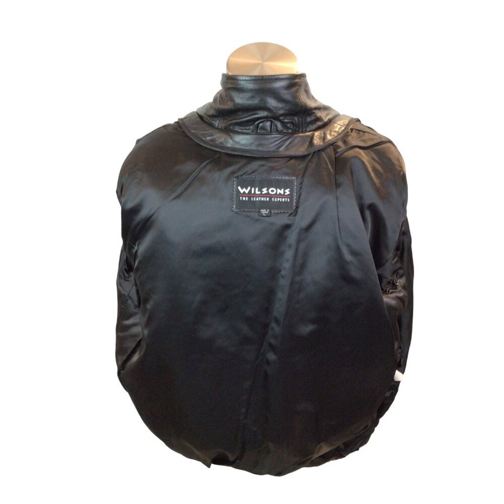 Vintage Wilsons Leather Jacket Mens Size Large With Thinsulate Insulated Vest Le - Picture 6 of 14
